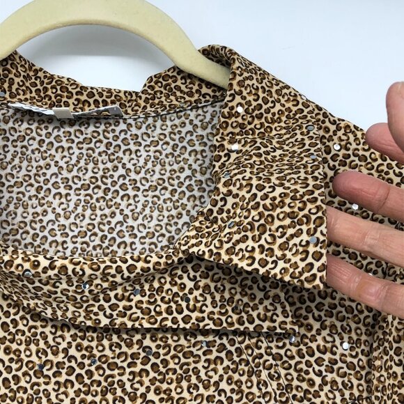 Mulberry Leopard Print Shirt size L - Picture 8 of 16